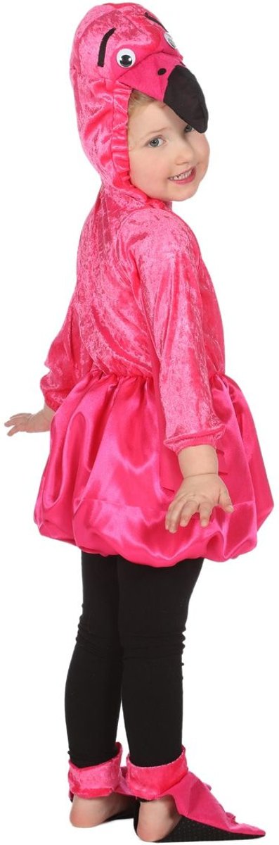 Arend & Struisvogel & Uil & Kraai & Aasgier & Toekan & Flamingo Kostuum | Andes Flamingo Fel Roze | Meisje | Maat 116 | Carnaval kostuum | Verkleedkleding